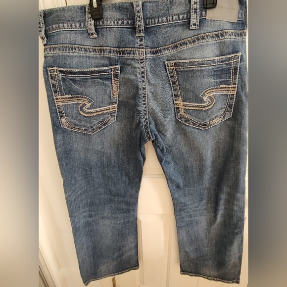 Silver Jeans Co. Zac 38×30 Boot Cut Relaxed Fit Indigo Wash New without Tag - Picture 2 of 9